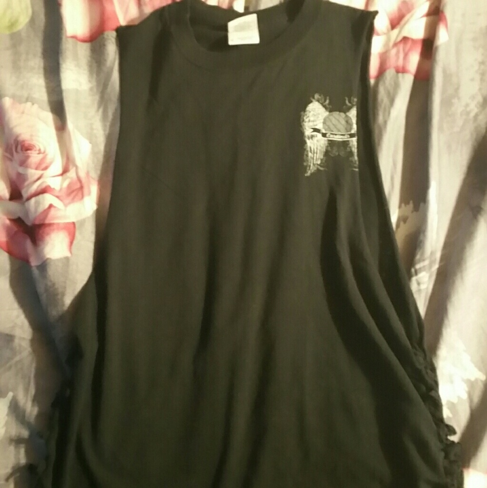Black cutout tank